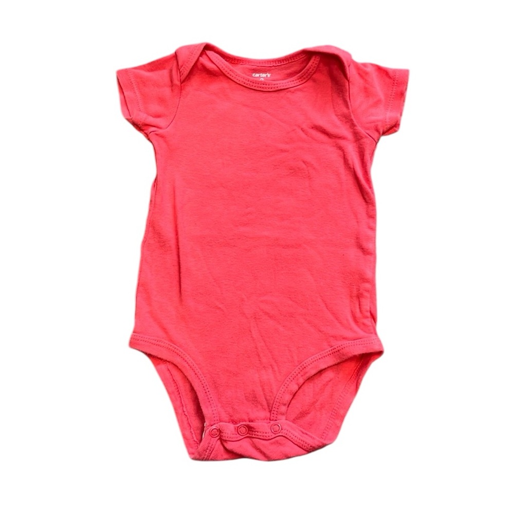 3/$10 ☀️ Carter's | Solid Pink Short-Sleeved Onesie